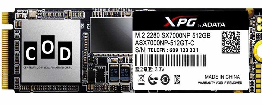 odzyskiwanie danych z SSD adata XPG SX700